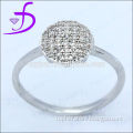 Stunning 925 Sterling Silver Micro Pave Setting Cubic Zirconia Ring